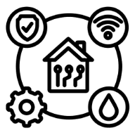Smart home system connecting devices for automation and control.